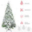 Arbre de Noël artificiel enneigé 9 pi avec branches réalistes