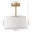 Linen Flush Mount