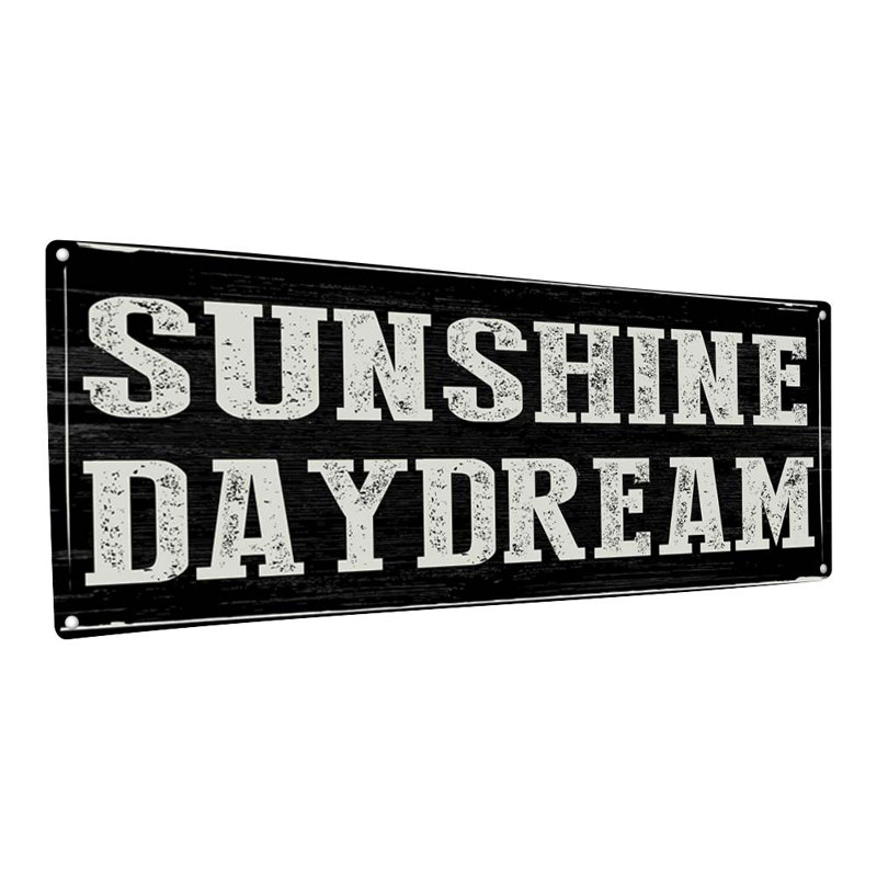 "Sunshine Daydream" sur métal, H 5,75 po x l 15,5 po