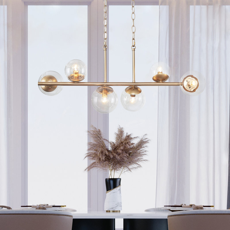 6 - Light Dimmable Empire Chandelier