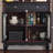 Black Solid Wood Sideboard