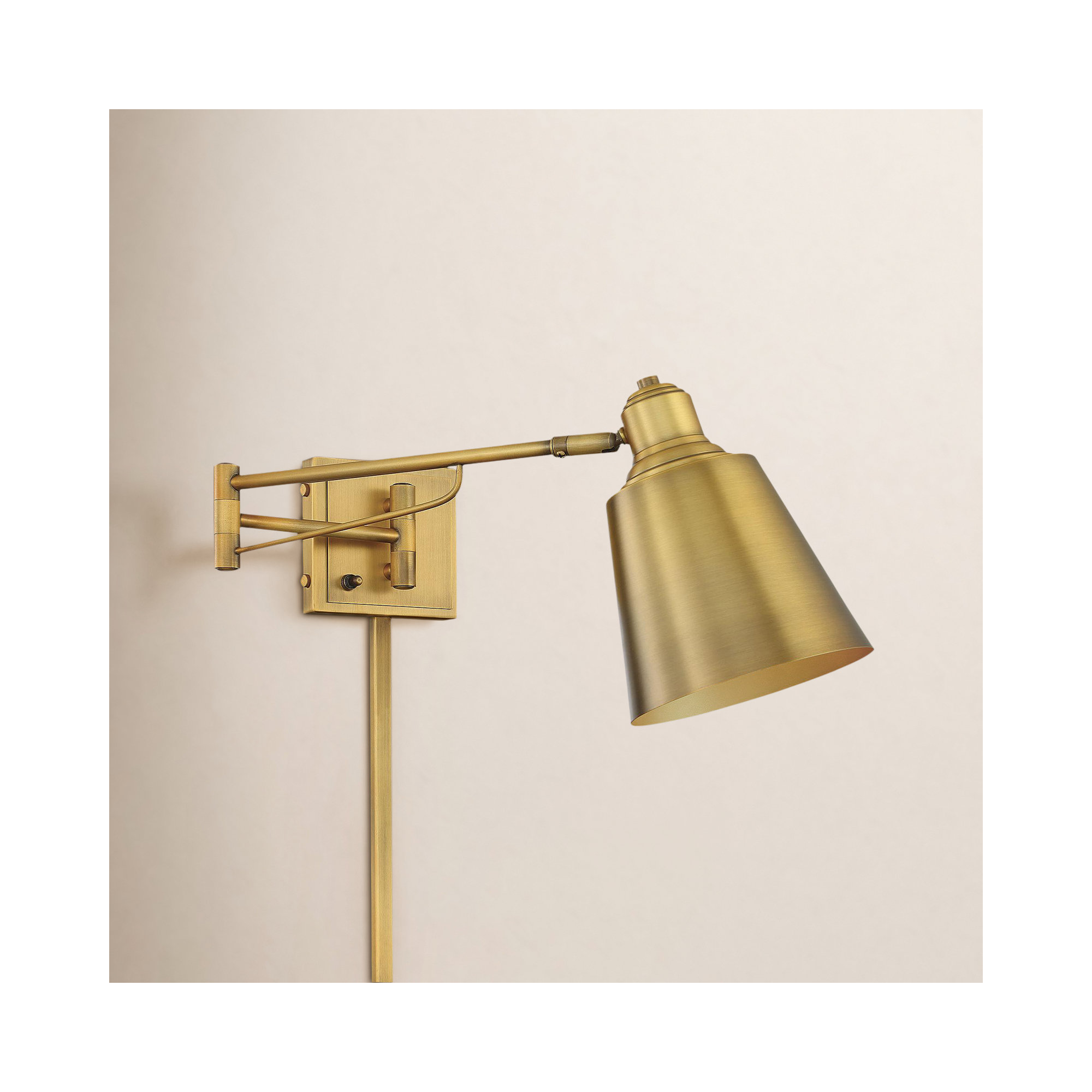 Solstice Single Light Dimmable Wall Sconce, Brass