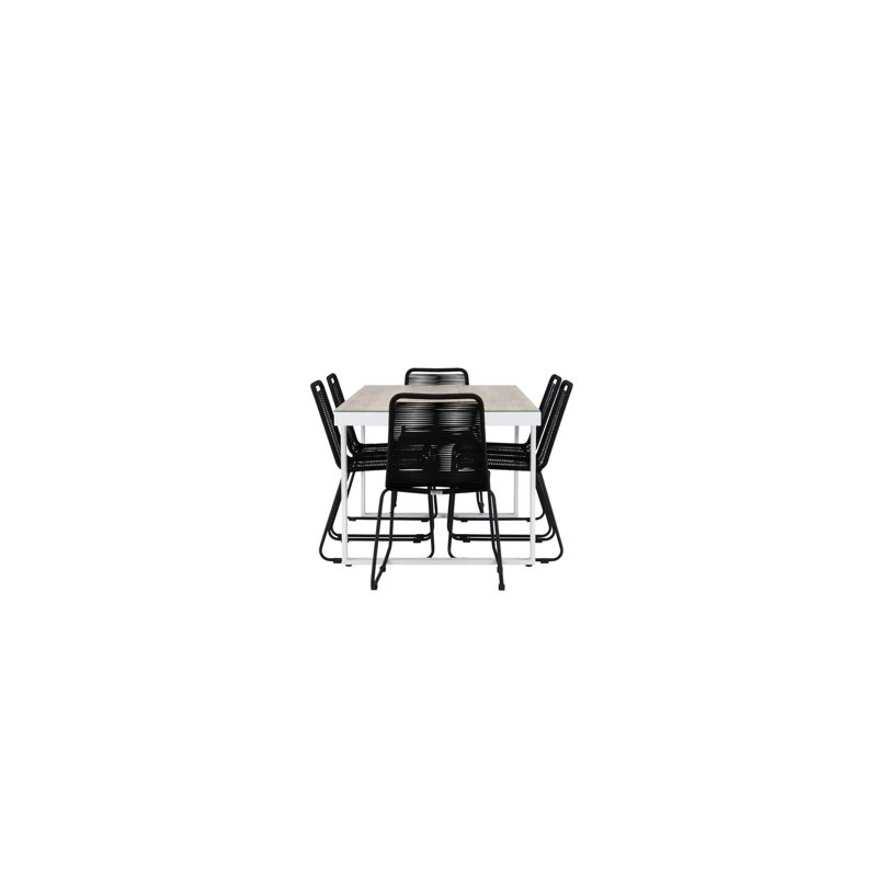 Claudius 6 - Person Patio Dining Set with Rectangular Table