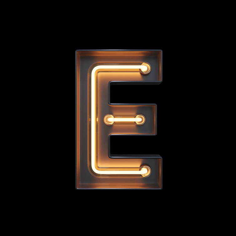 Alphabet E Clipping Path by Sarawuth702 - Wrapped Canvas Print
