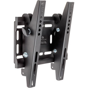 Tilting Wall Mount For 15-40" Tvs & Monitors, Universal Tilt TV Wall Mount, VESA 75X75 To 200X200mm, Tilt (-10° To +5°) Tilting Brackets W 110 Lb Capacity, Low Profile Flat Wall Mount Bracket By GABOR