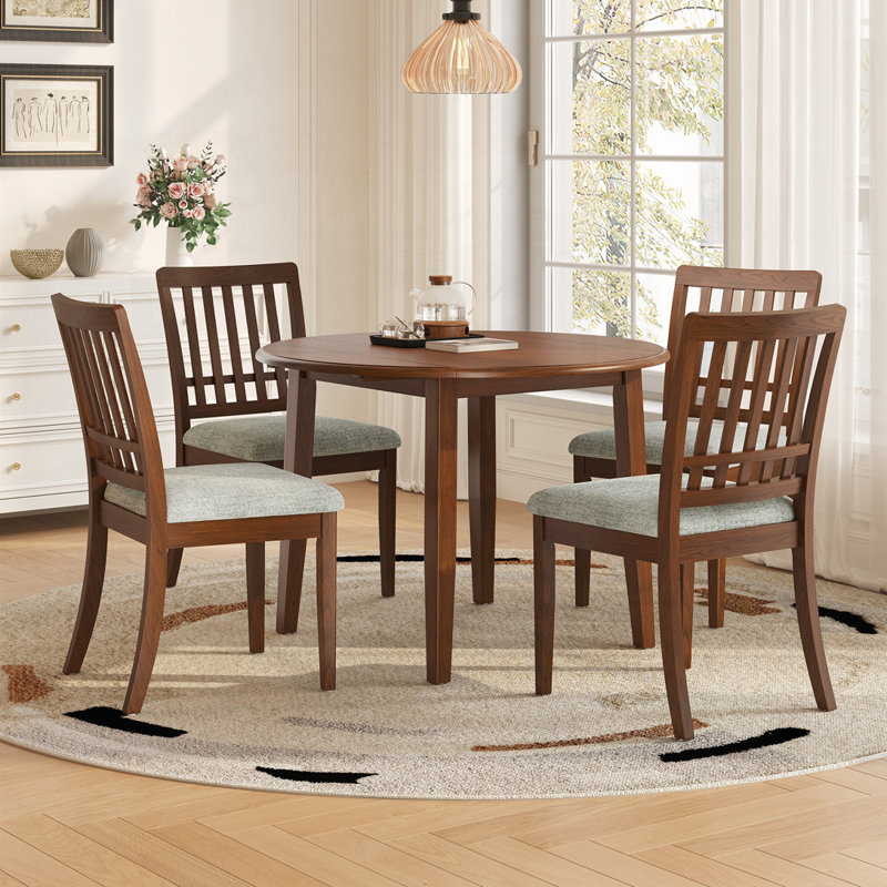 Ensemble de table ronde, 5, Brun