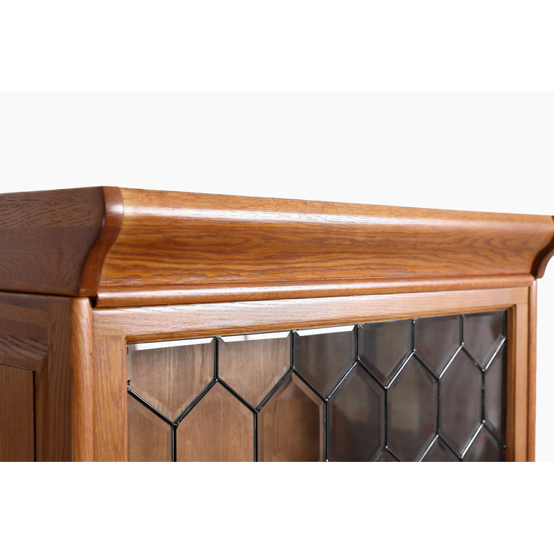 Bibliothèque standard en bois massif H 78 "x l 33", Brun