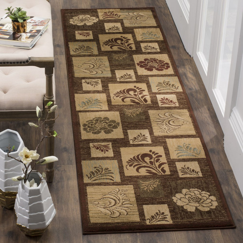 Tapis floral Klose Performance, Tapis de couloir 2 pi 3 po x 16 pi