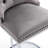 26" Counter Height Bar Stools, Of 2, Gray Velvet, Button Back&rivet Trim, Metal Base For Kitchen Island&home Chromed Home&dining Room-116531501