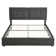 Kempst Bed Frame with Charging Station, Upholstered Platform Bed Frame with Adjustable Headboard