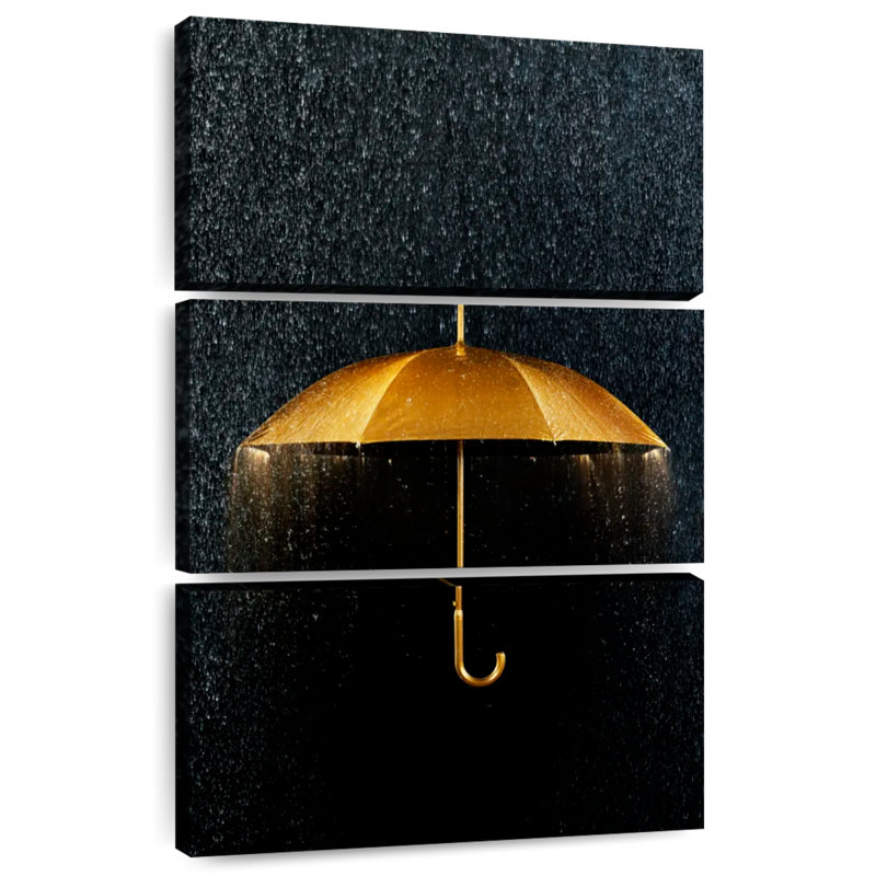 Parasol doré Kerner, H 38 po x l 24 po