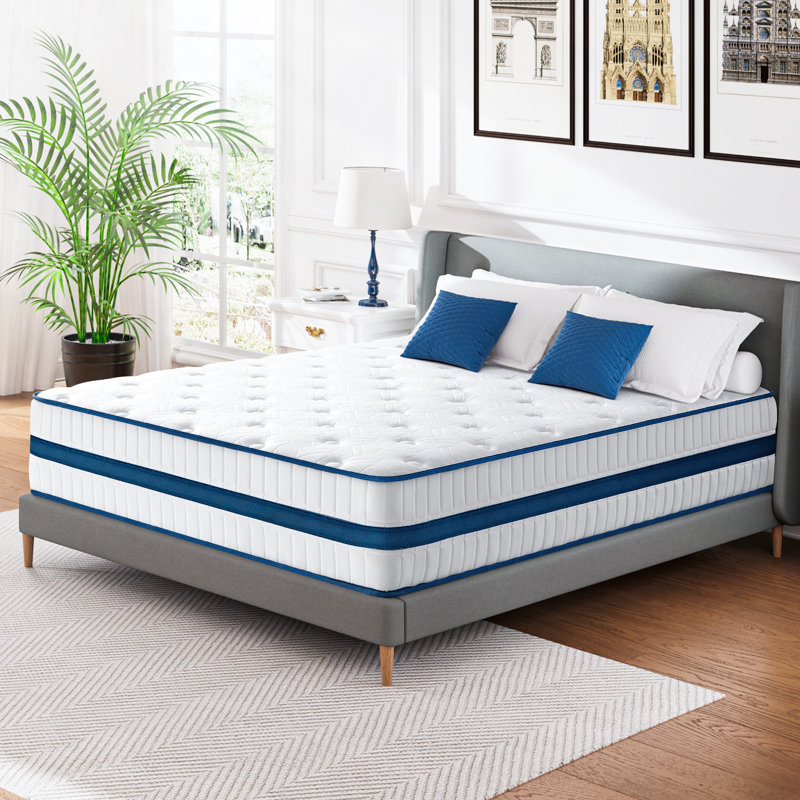 12inch Cooling Gel Memory Foam Hybrid Mattress, Queen, 10"