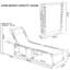 Chaise longue simple inclinable 74 po Aylin-1315495307