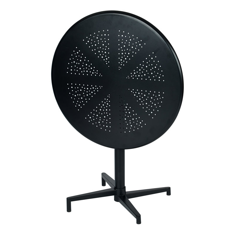 table pliante ronde 30 po Oxton, Noir mat