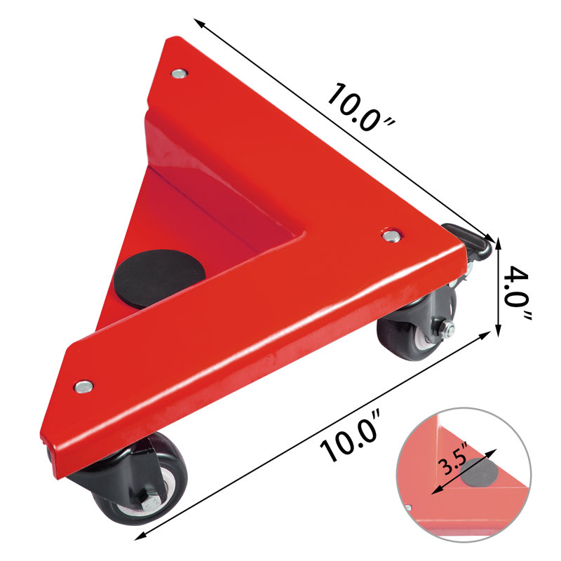 Chariot à meubles 1380 lb., Rouge
