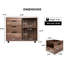 Armoire de bureau roulante avec tiroirs, organisateurs d'armoires de bureau latéraux, armoires de bureau