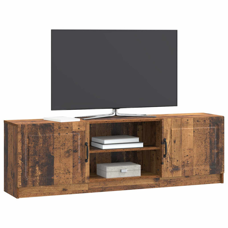 TV Stand, 47cm H x 150cm L x 31cm W, Old Wood