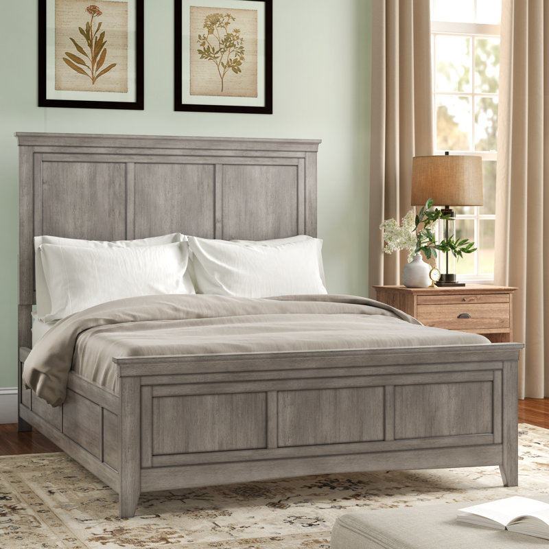 Kingery Standard Bed, Antique Gray, King