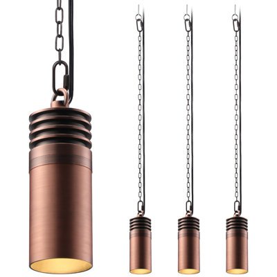 Luminaire suspendu d'extérieur à basse tension Traynor DEL, aluminium, IP65, blanc doux 2700K
