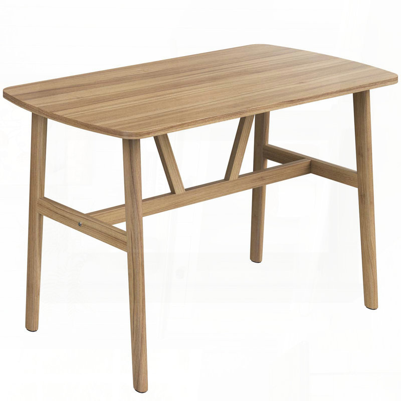 Table de salle à manger rectangulaire 47,2 "pour 4 à 6 personnes - Bois naturel, Naturel
