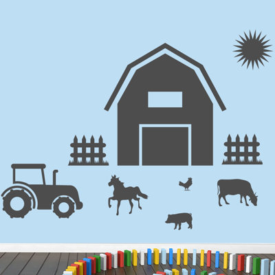 Décalcomanie murale ferme