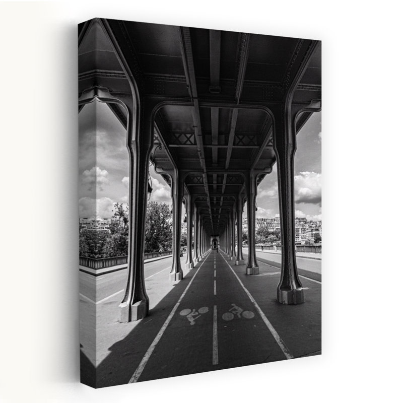 Art mural Paris, architecture contemporaine, H 18 po x l 12 po