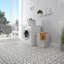Riviera Octagon Garde Gris W/Taco 7-7/8 In. X 7-7/8 In. Porcelain Floor And Wall Tile-833188868