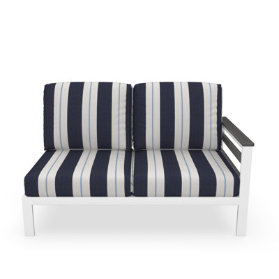 Outdoor Patio Sectional Loveseat With Sunbrella Cushions by Birch Lane