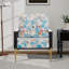 Fauteuil d'appoint rembourré en velours