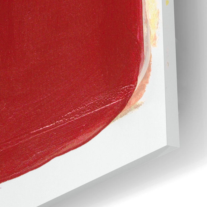 "Bouquet fond rouge" par Maria Pietri, H 24 po x l 16 po x P 0,2 po