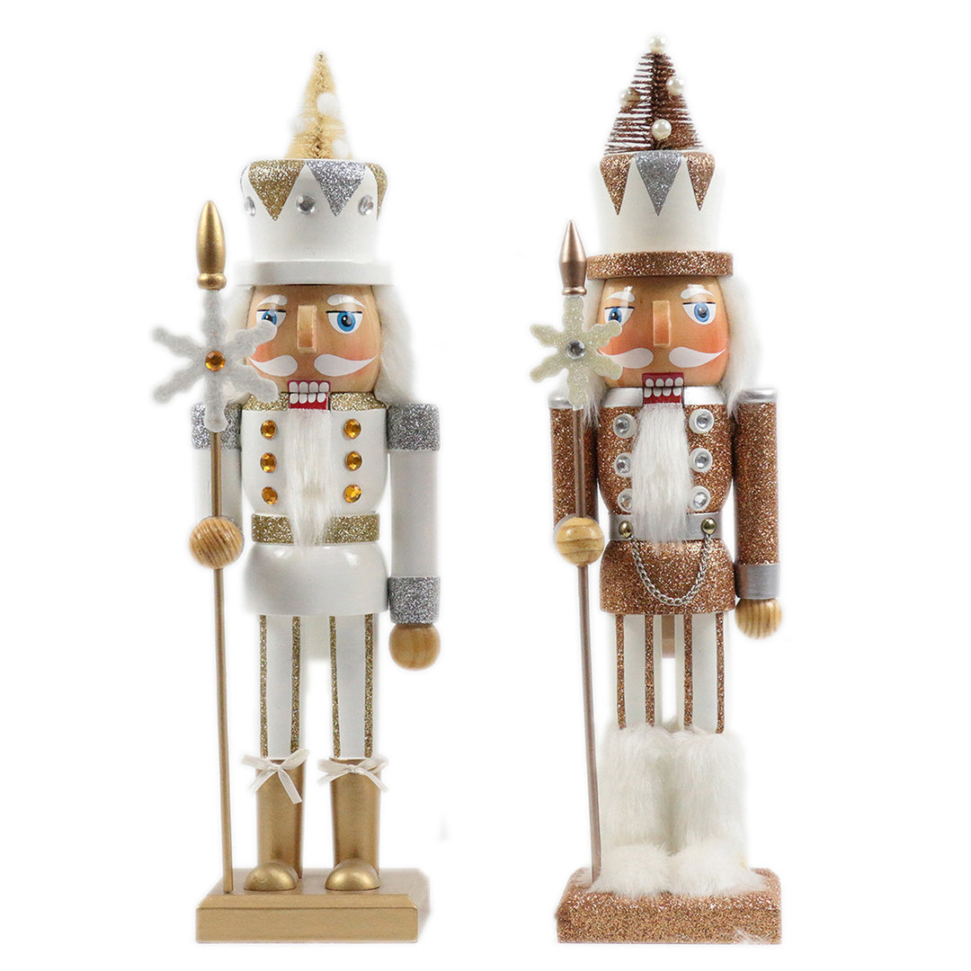 2 Piece Snowflake Soldier Nutcracker Set The Holiday Aisle®