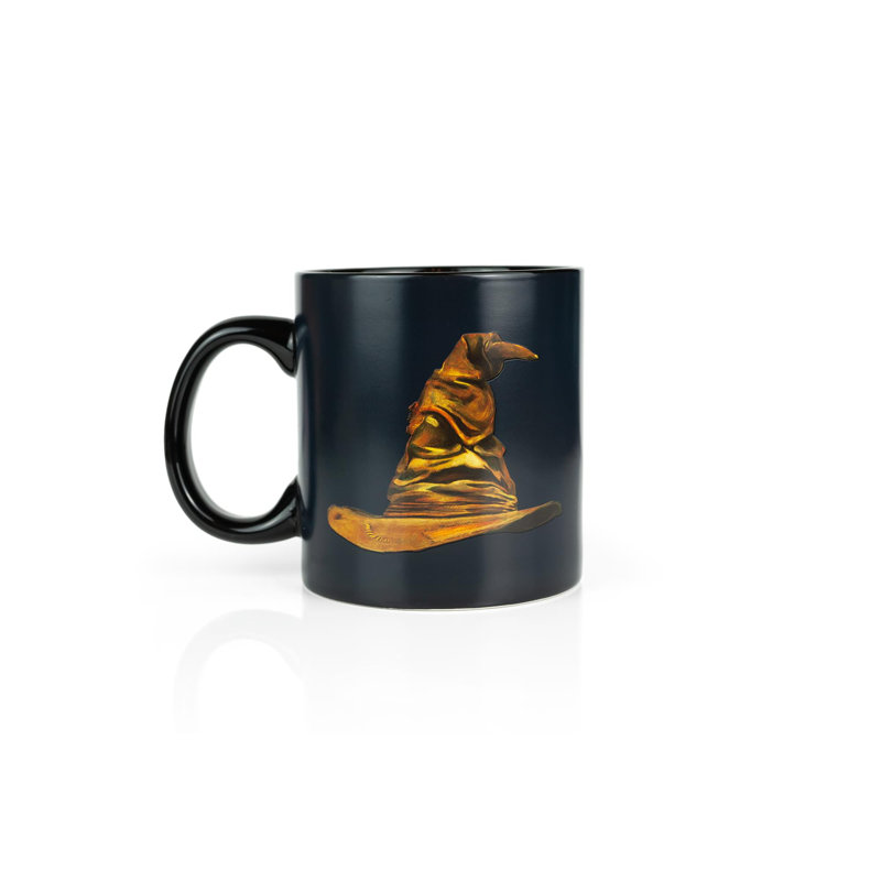 Grande tasse à café en céramique 20 oz Harry Potter Hufflepuff | Tasse à changement de couleur
