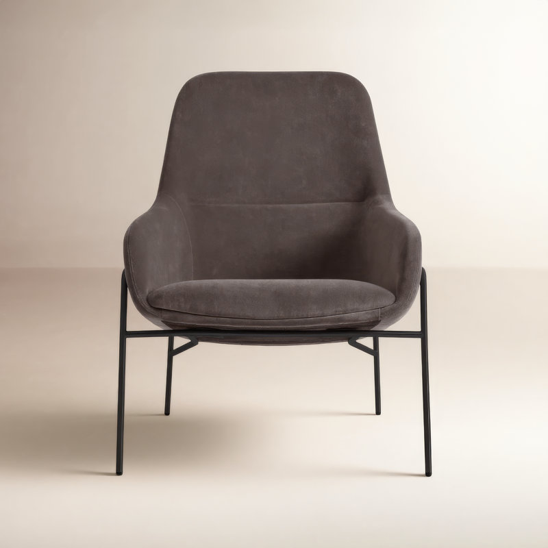 Acre Armchair, Storm Velvet, Black