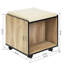 Cube carré touffeté 15,74" avec rangement repose-pieds Antioch