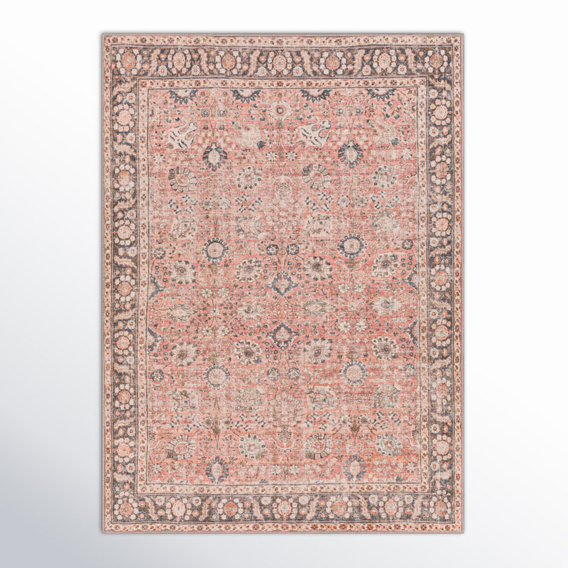 Maio Oriental Machine Woven Area Rug, Rectangle 5'3" x 7'3"