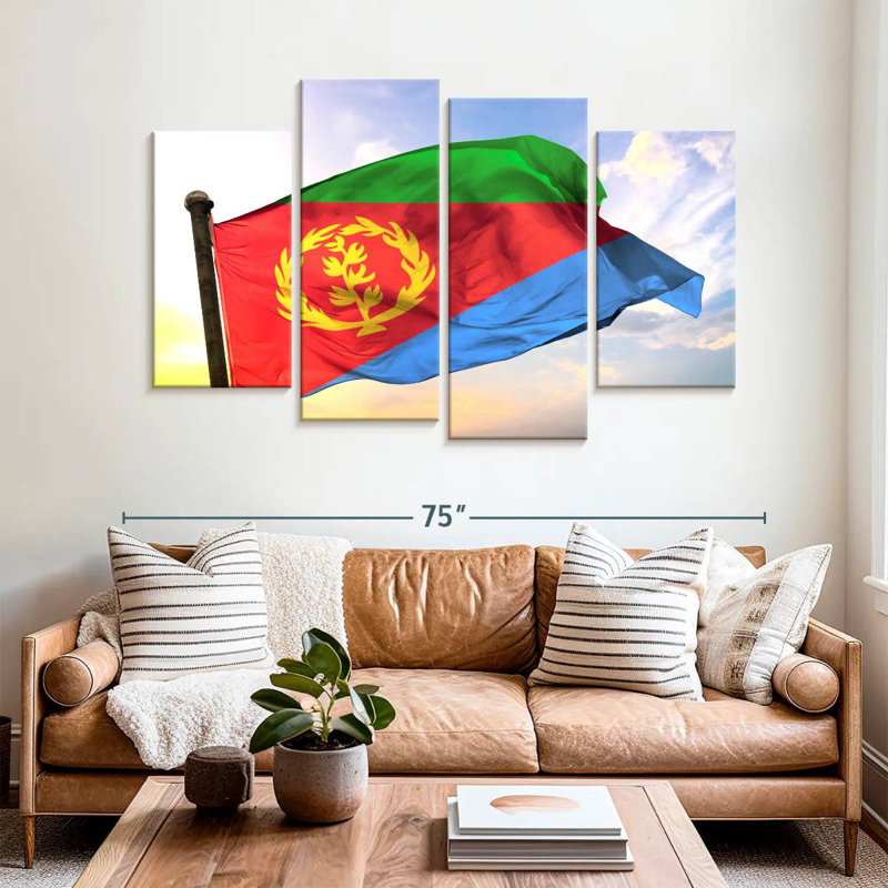 Borges Eritrea Flag, 42" H x 68" W