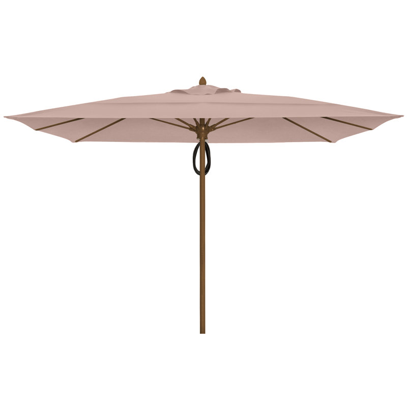 Parasol de marché carré 10 pi Prestige, Lin lin, Bronze champagne