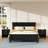 2 Drawers Solid Wood Nightstand With Storage, Open Shelf, 2 Power Outlets, 1 Usb Port, And 1 Type C Port-857297751