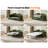 2-in-1 Pull-out Full Side Rv Sleeper Sofa Bed Convertible Chenille Sofa With 20w Fast Charging Led Light Memory Foam Couch Layered Cushion Trim-1264533459