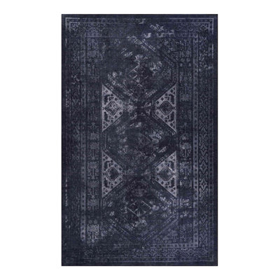 Area Rug , Washable Rug, Low-Pile, Non-Slip, Non-Shedding, Foldable, Kid & Pet Friendly - Area Rugs For Living Room, Bedroom, Kitchen