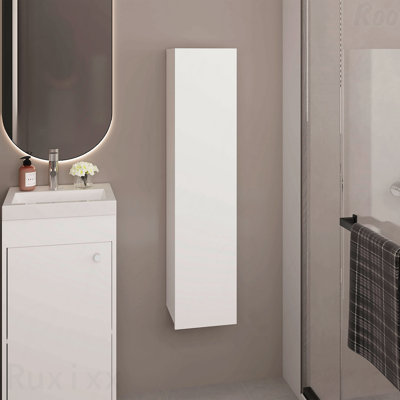 43" Tall Wall-Mounted Bathroom Storage Cabinet