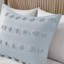 3 pièces, double / grand, pince, housse de couette, bleu, envers en microfibre, détails, - option lavable à la machine