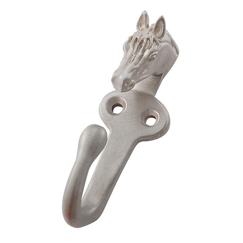 Equestre Wall Hook, Satin Nickel