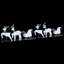 vidaXL LED Reindeers Fabric-208832807