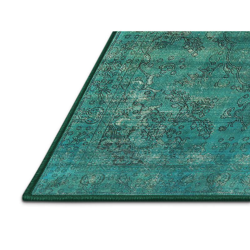 Tapis marocain tissé à la machine Kokeno, Rectangle 6 pi x 9 pi