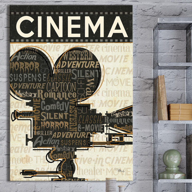 Reproduction d’art sur toile tendue cinéma, H 30 po x l 18 po