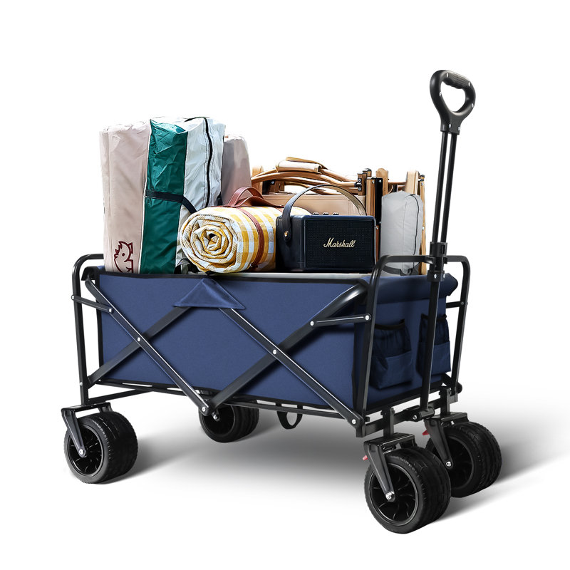 5 Cb Ft Collapsible Wagon, Blue