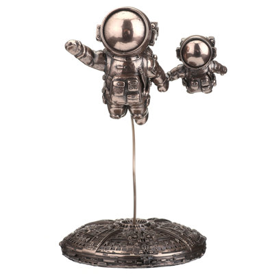 Figurine astronaute en bronze coulé à froid d'une hauteur de 7,48 pouces apportant à votre enfant une finition bronze