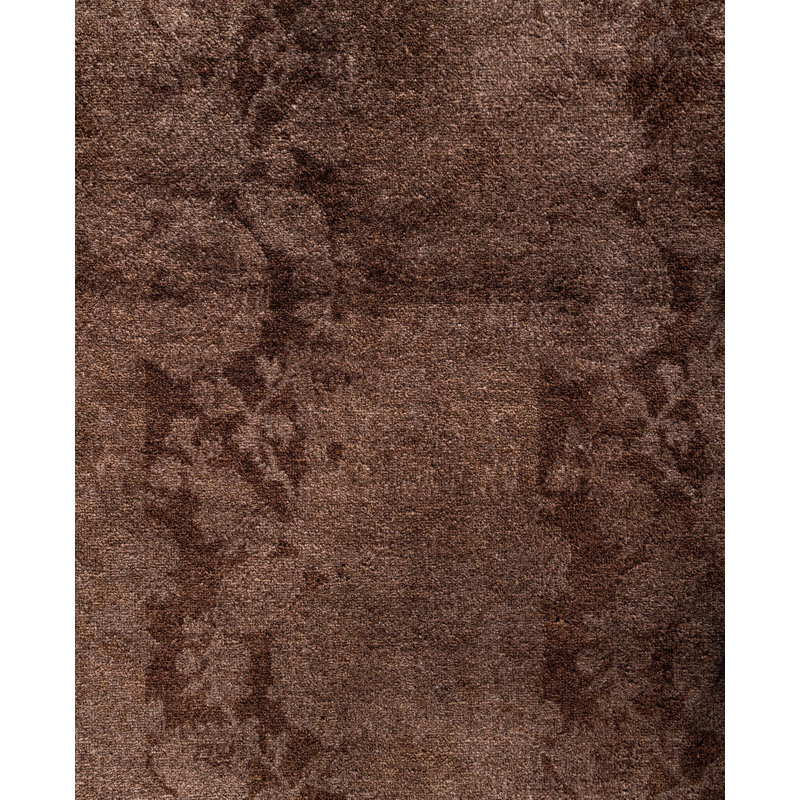 Overdyed One-of-a-Kind 12' 1" X 12' 3" Hand Knotted Area Rug