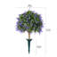Boule de topiaire artificielle Adcock avec piquet - plante de buis artificielle résistante aux rayons UV pour porche extérieur et décoration de jardin - grand diamètre de 20 po-1785772450-1785772474